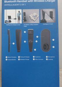 Smart Tech Wireless Charger With Bluetooth Handset