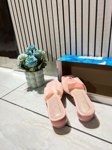 Cute Pink Platform Slides