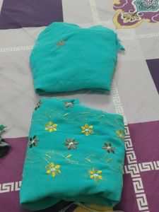 Teal Dress Material