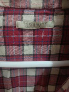 Burberry Plaid Long Sleeve Shirt