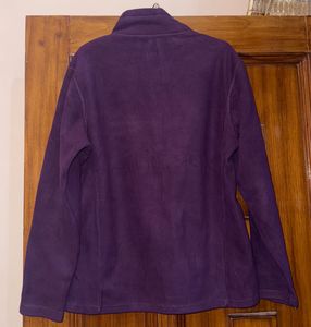 Purple Fleece Zip-Up Jacket