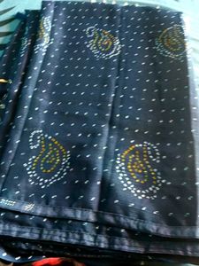 Bandhani print saree with blouse 44 inch