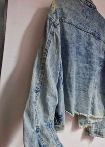 Acid Wash Oversized Denim Jacket