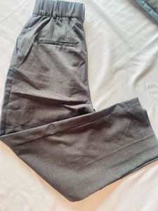 Gray Wide Leg Trousers