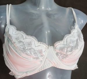 Lace Detail White Bra 🖤