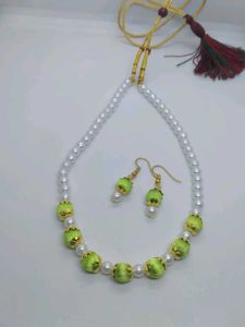 Colorful Silk Thread Necklace Set