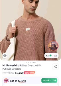 Set Of 2 Mr Bowerbird Pullover Sweater/Sweatshirt