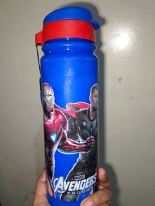 Avengers Blue Color Plastic Water Bottle For Kids