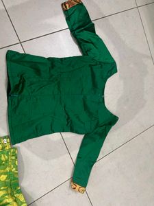 Green Ethnic Lehenga Choli Set