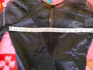 Black Sheer Long Sleeve Bodysuit