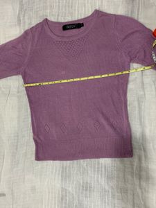 Cute Lilac Knit Top