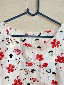 Oversized Summer Floral Top Multicolour