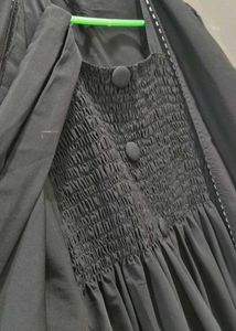 Elegant Black Abhaya Burqa