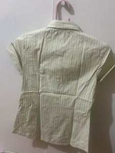 Green Yellow Stripe Shirt