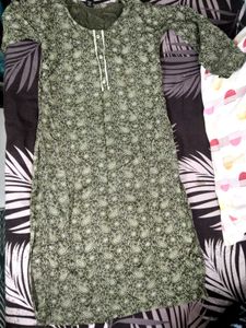 Elegant Floral Print Kurta Set