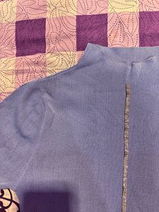 Chic Purple Slit Top