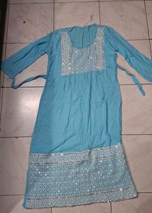 Light Blue Kurti