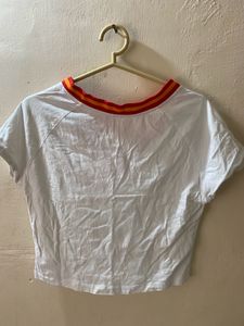 White aesthetic Crop Top