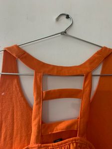 Orange Cut Out Back Hot Top