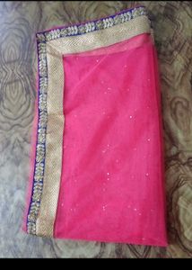 Blue &amp; Gold Embroidered Lehenga Skirt