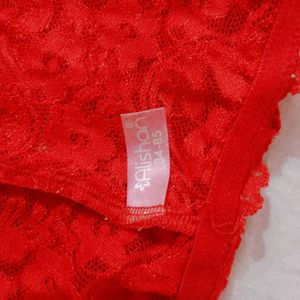 Sexxy red lacey brief❤️