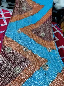 Multicolor Designer Saree
