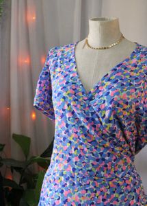 Plus Size Floral Wrap Dress