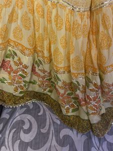 Yellow Floral Garara Kameez