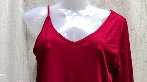Red One-Shoulder Top