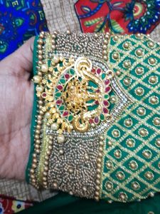 Aari Blouse with Embellished Sleeves