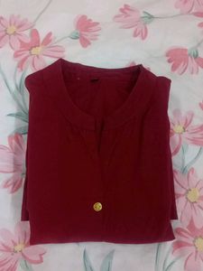 Elegant Maroon Top