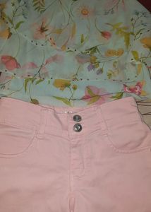 Crop Top And Shorts