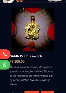 Siddh Prem Kawach Pendant
