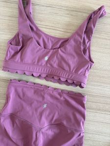 Scallop Activewear Leggings Set