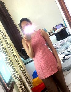 Cute Peach Chicken Kari Kurti 😍