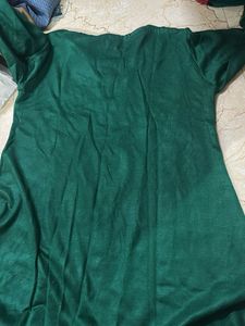 Green Embroidered Dress