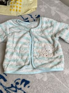 baby cord set 3-9months green white strips