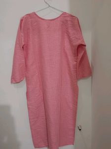 Pink Embroidered Kurta
