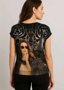 Parisian Leopard Print T-Shirt
