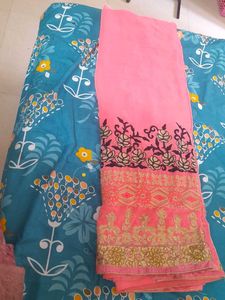 Fancy Desginer Saree With Stitched Blouse