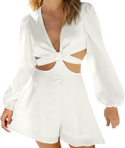 White Satin Play suit!