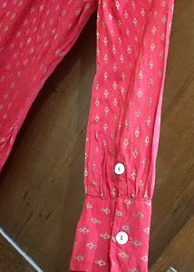 Red Embroidered Dress