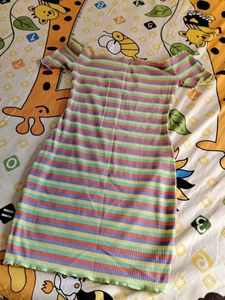 Striped Bodycon Mini Dress