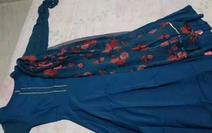 Floral Kurta With Dupatta Only