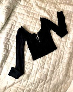 Black Long Sleeve Top