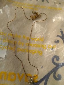 Delicate Rhinestone Pendant Necklace