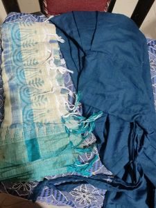 Blue Printed Kurta Salwar Set