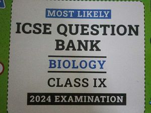 ICSE Question bank Class 9th Biology 2024
