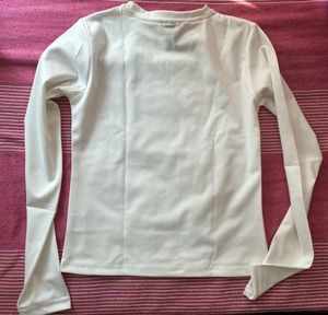 White Long Sleeve Top