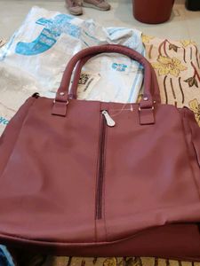Maroon Tote Bag